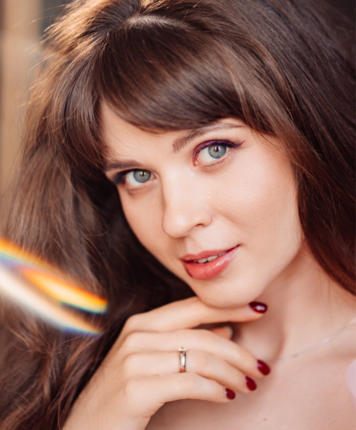 Murrieta juvederm model with blue eyes